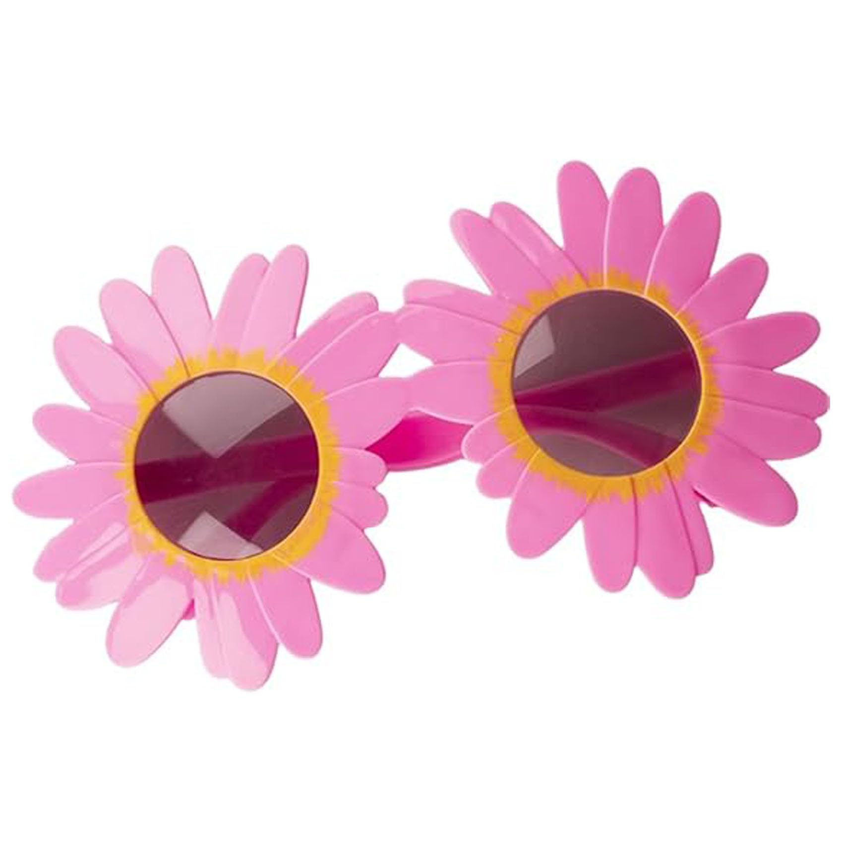 Art the Clown Sunflower Glasses, Sunflower Daisy Glasses, Adult Halloween Role Play, Multicolor (Dark Pink)