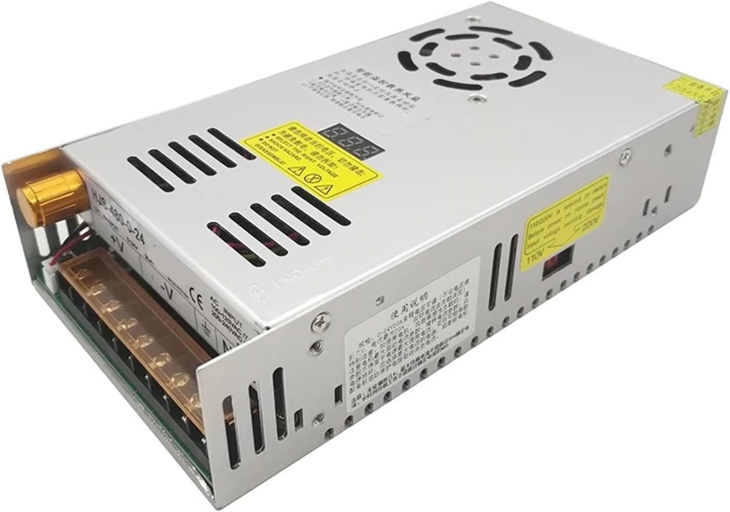 480W Digital Display Switching Power Supply Adjustable Voltage 0-5V 12V 24V 36V 48V 60v 80V 120v 220v 24v 20A 48V 10a(0-12V 40A)