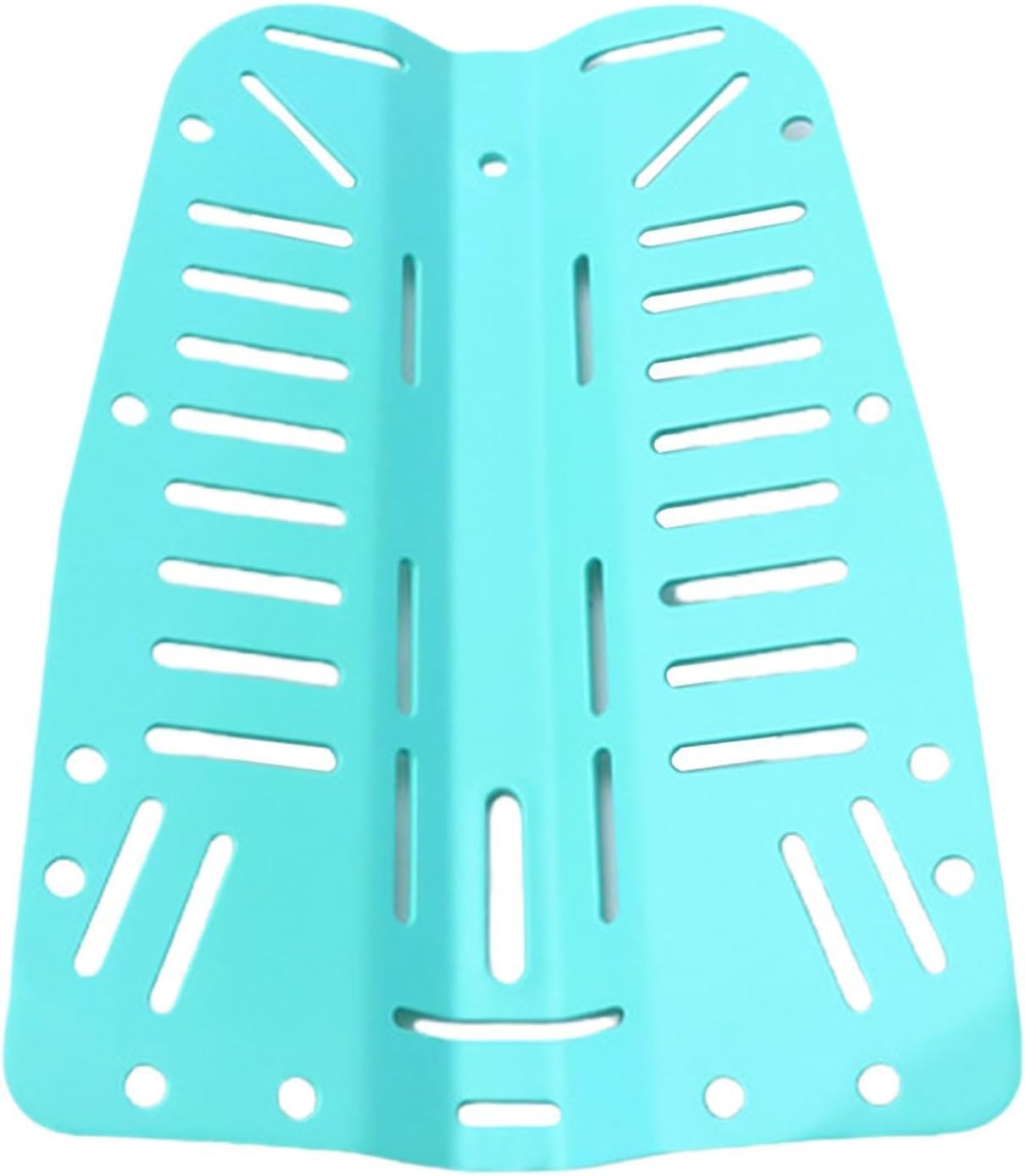 Scuba Diving Backplate Lightweight Carbon Fiber Stainless Steel Tank Support Tech Gear, Blue