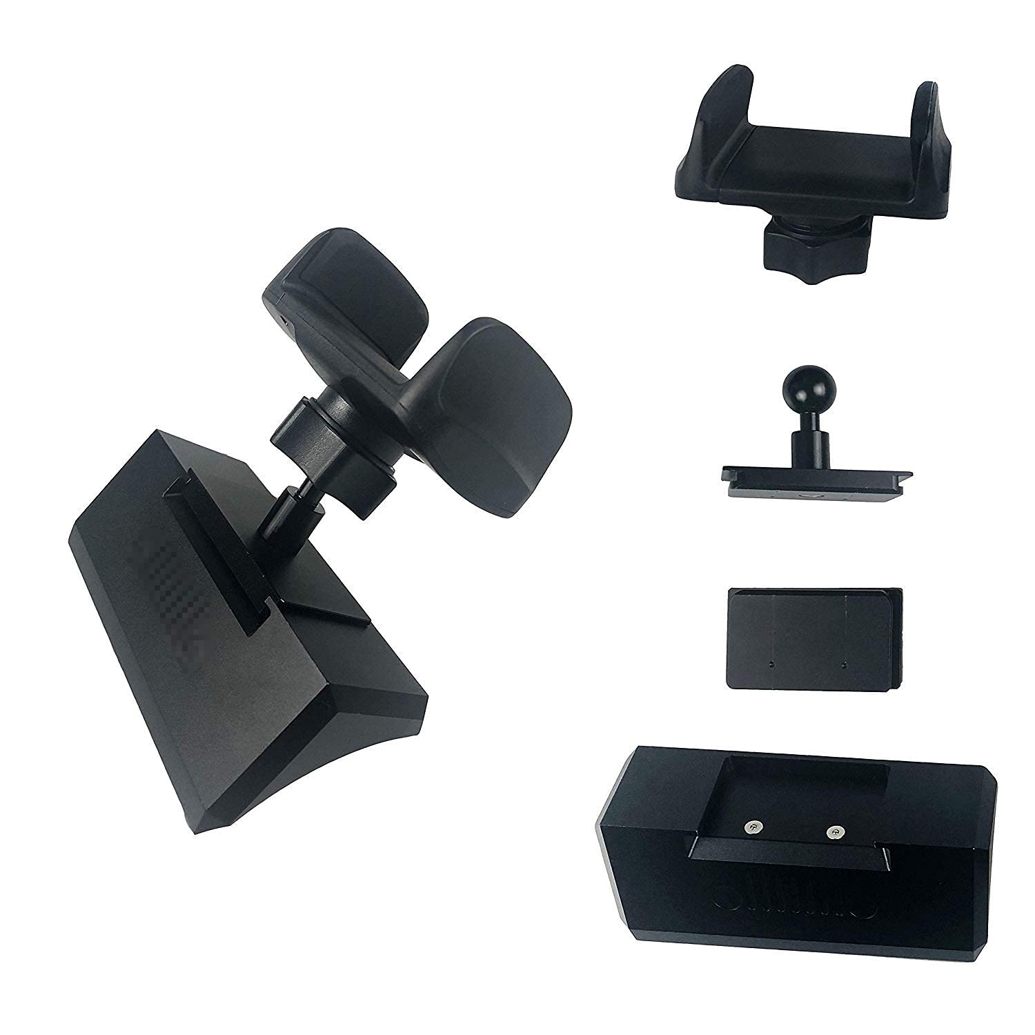 BESTAOOCar Mount Phone Holder with Storage Box, Dash Tray Multi-Mount Phone Stand for Jeep Wrangler JL JLU Gladiator 2018-2021