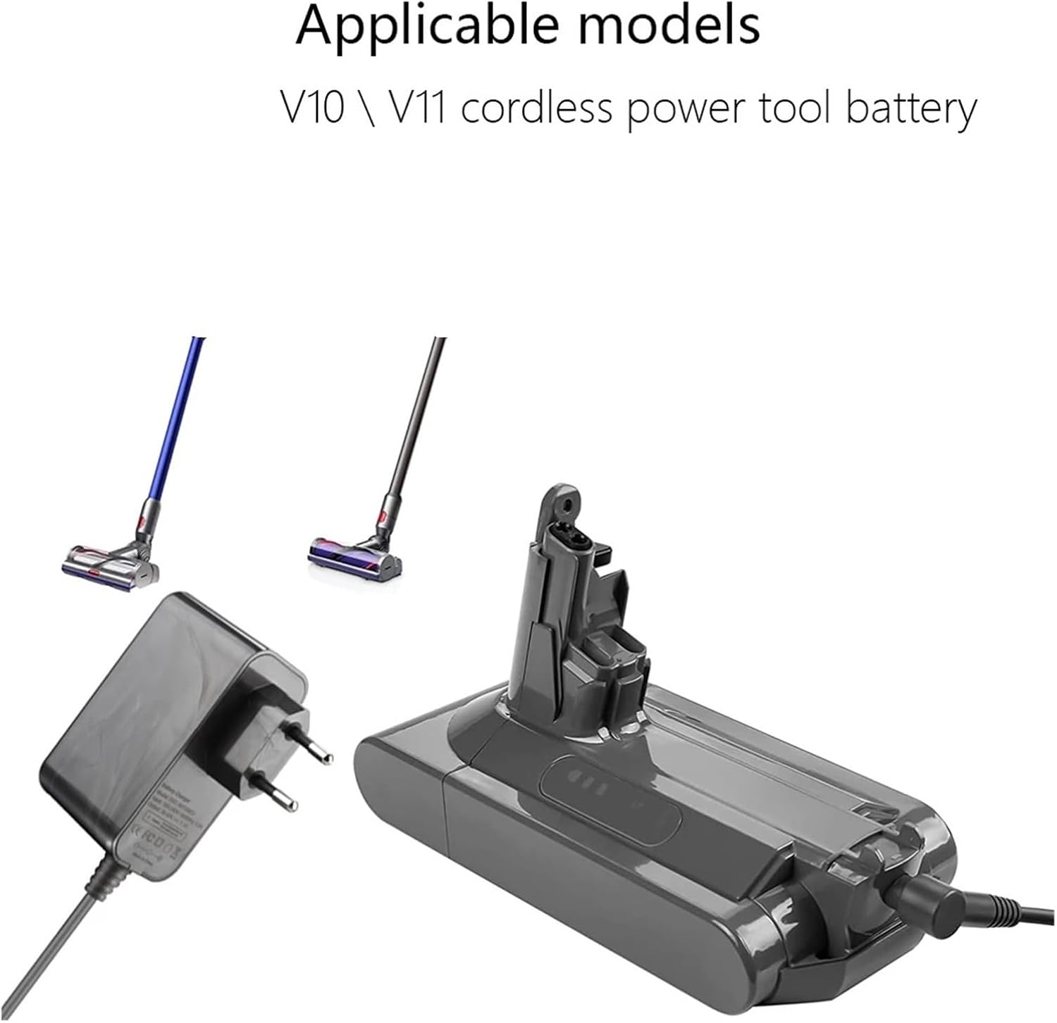 Charger,Compatible For Dyson， Vacuum Cleaner V6/V7/V8 V11/V15 30.45V 1.1A DC31 DC34 SV18 Digital Cordless Replacement Power Supply Adapter(V6 V7 V8,US Charger)