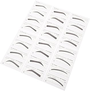 DOITOOL Plantilla de cejas para mujer, 6 piez...
