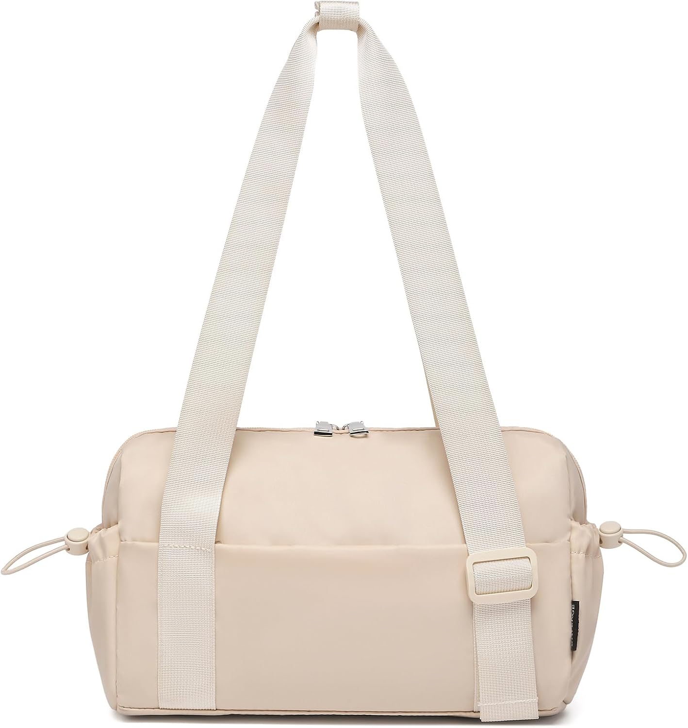 Small Gym Bag for Women Mini Duffle Bag with Wet Compartment, Lightweight Waterproof Cute Tote for Girls Workout Sport Travel,Beige