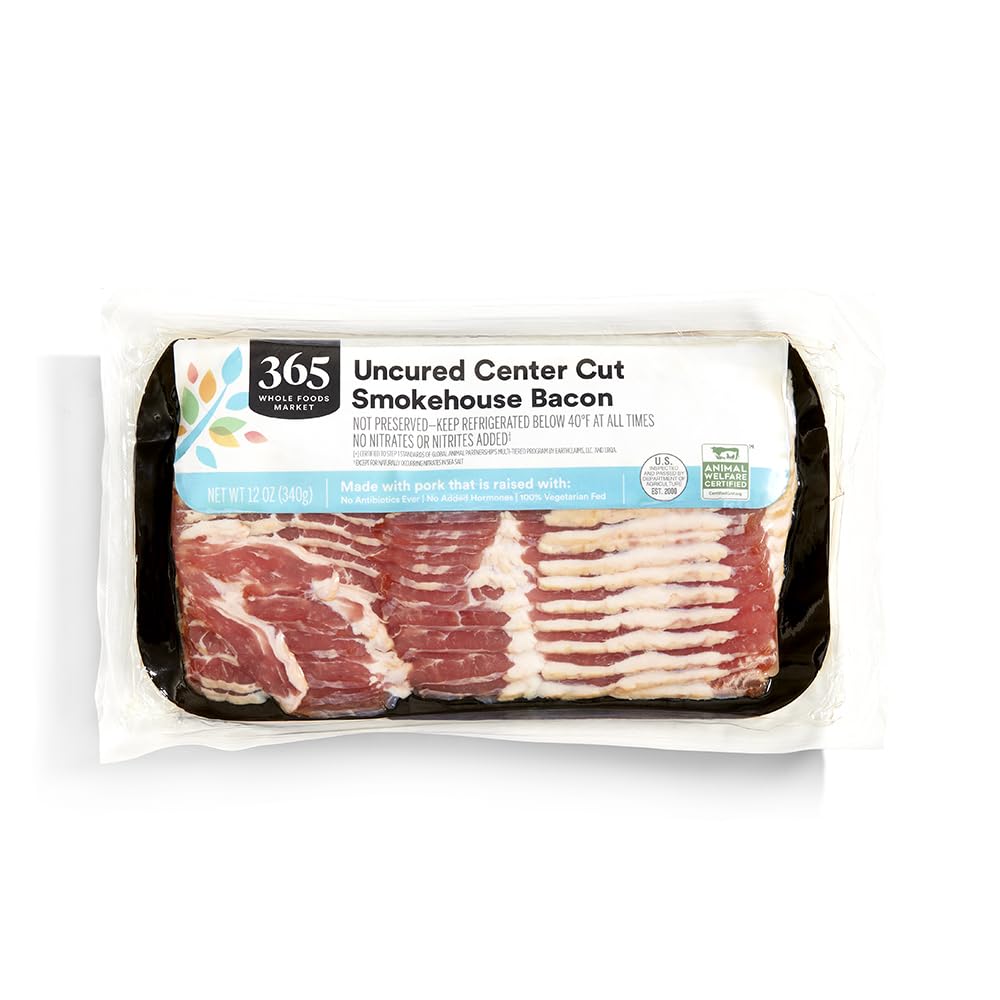 365 by Whole Foods Market Uncured Center Cut Smokehouse Bacon 12 oz