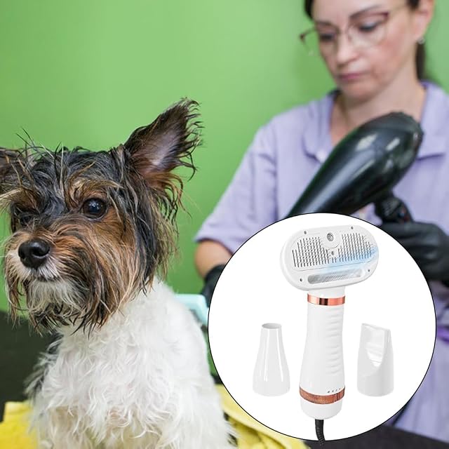 Foto 2 de 7 de Ounfhtrttk Secador de Pelo para Mascotas, Cepillo Profesional para Perros y Gatos, para el Hogar