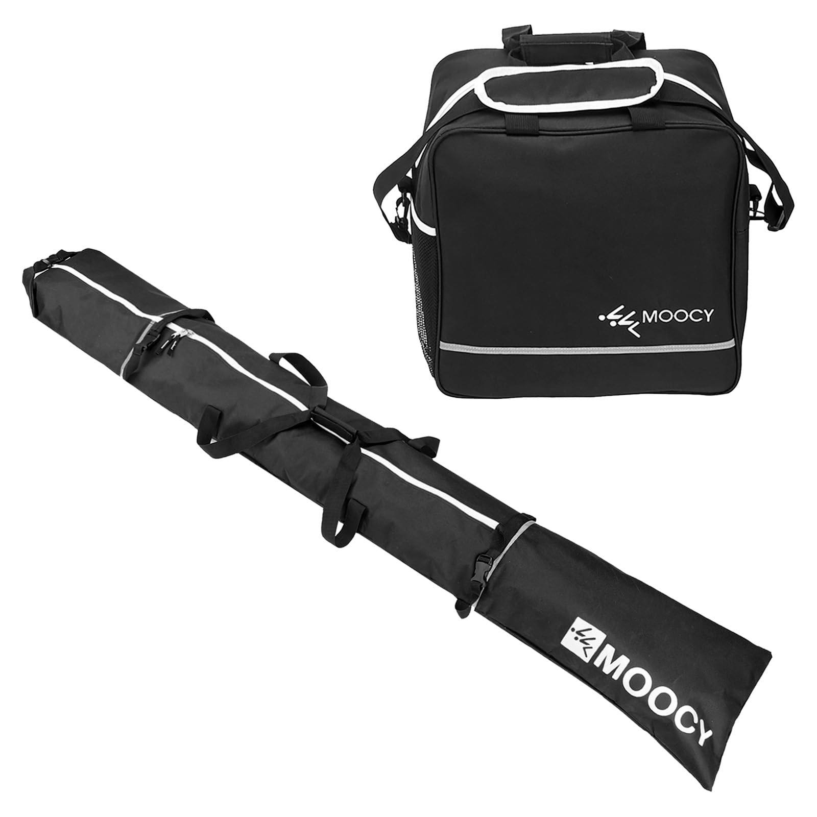 Aisny Ensemble sac à chaussures de ski - 200 cm - Accessoires pour sac de ski et sac à chaussures de ski - Longueur réglable - Design à roulettes