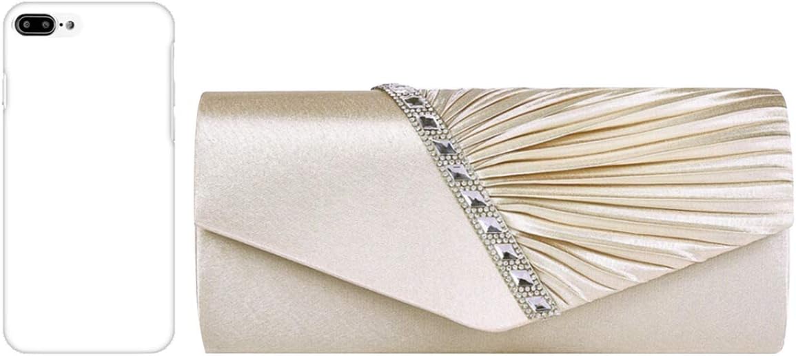 Goclothod Evening Clutch Handbag Women Fashion Crossbody Shoulder Bag Chain Purse - Image 4