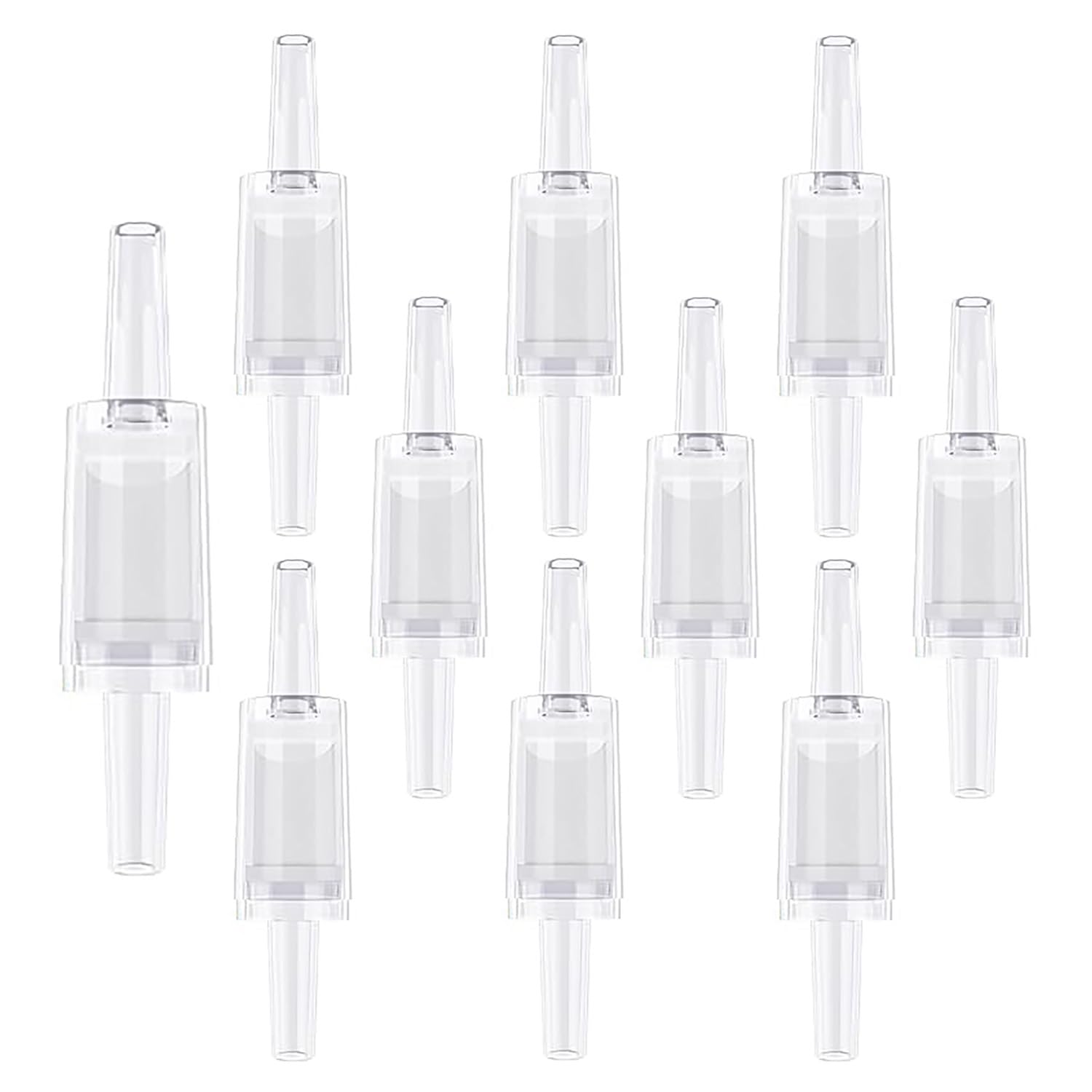 Bxian 10PCS Aquarium Air Pump Plastic Check Valves 5.4cm Fish Tank Accessories Hardware Tap Pet Supplies