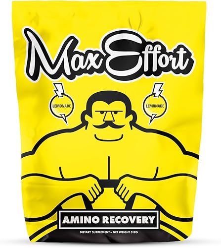 MAX EFFORT Músculo, recuperación de aminoácidos, cadena ramificada, posentrenamiento (30 porciones, limonada)