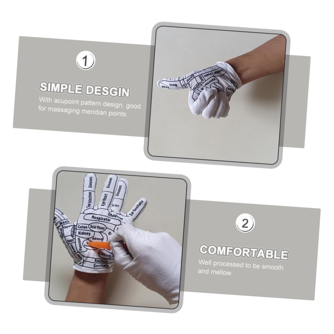FOMIYES 5paare Massagehandschuhe Elastische Wiederverwendbare Fäustlinge Mit Akupressurmuster Für Hand Und Rückenmassage Massagezubehör Für Zuhause Oder Spa