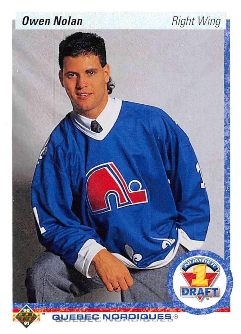 Amazon.com: 1990-91 Upper Deck Hockey 90-91 Hockey Hologram #352 Owen Nolan  RC Rookie Card Quebec Nordiques Quebec Nordiques Official NHL Trading Card  From The Premier Edition of UD Hockey : Collectibles & Fine Art