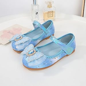 EIGHT KM Scarpe Mary Jane Bambina Con Fiocco - Ballerine Scintillanti Per Feste E Scuola