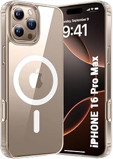 TheGiftKart Ultra-Hybrid Crystal Clear Back Case Cover for iPhone 16 Pro Max | Shockproof Design | Hard Back Cover for iPh... Price In India