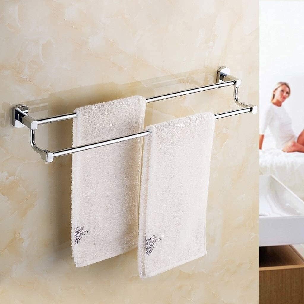 Towel Racks,Towel Rails, Towel Rack Towel Rack Towel Rack Double Towel Rack Shelf Towel Rack for Shower Wall-Mounted Round Bathroom Accessories