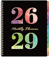 Coboll 2026-2029 3-Year Monthly Planner: July 2026-June 2029, 9x11 Inch Thick Paper, Colorful Tabs, Pocket for Long-Term Goals