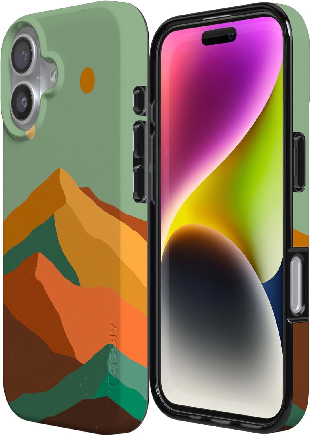 Casely iPhone 17 Case | Endless Peaks | Colorblock Mountain | Compatible with MagSafe | Classic Ultra Slim Design