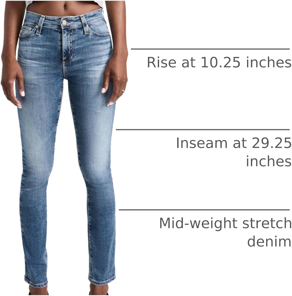 AG Adriano Goldschmied Women's Mari Slim Straight Jeans, 15