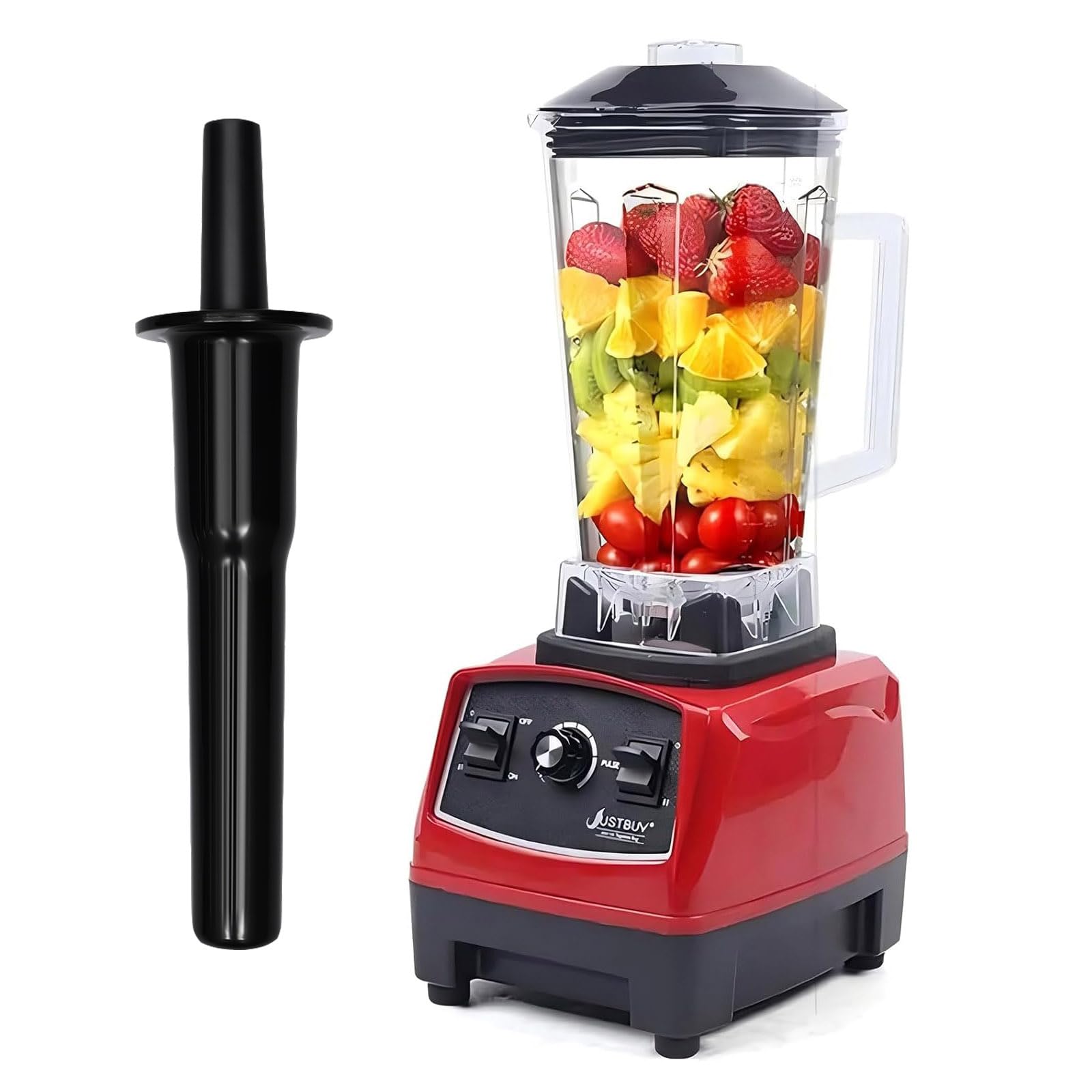 3HP Professional Heavy Duty 2L High Power Commercial Blender Mixer Juicer Smoothie Maker, 2200W Red
