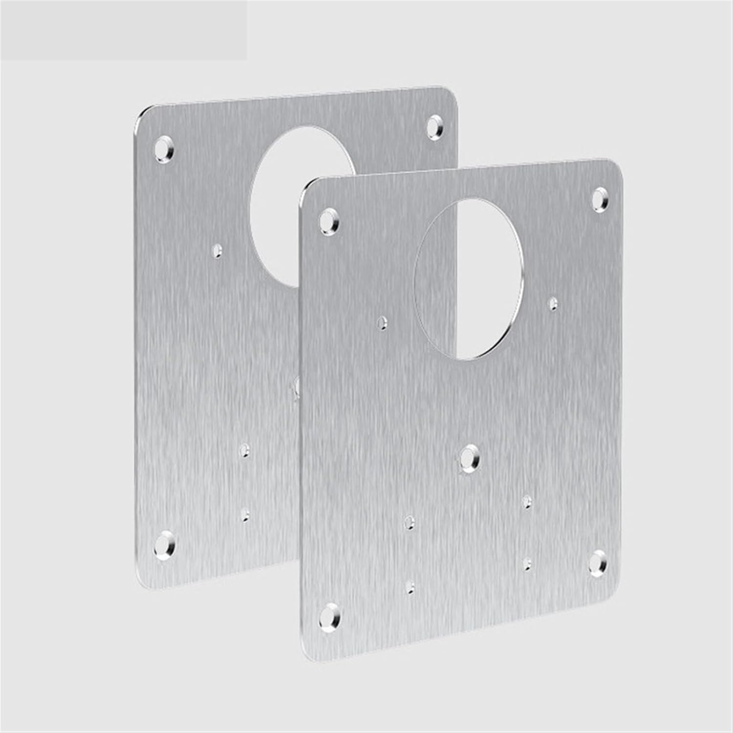 Cabinet Hinge Repair Plate Stainless Steel Furniture Mounted Plate Cabinet Door Hinges Repair Mount Tool 2/4/6/8Pcs(8 Pieces)