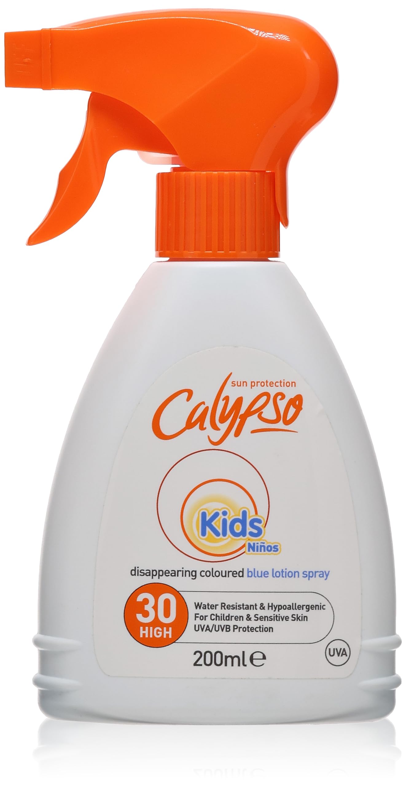 Calypso Kids Coloured Spray | Disappearing Blue Lotion | SPF 30 | 200ml
