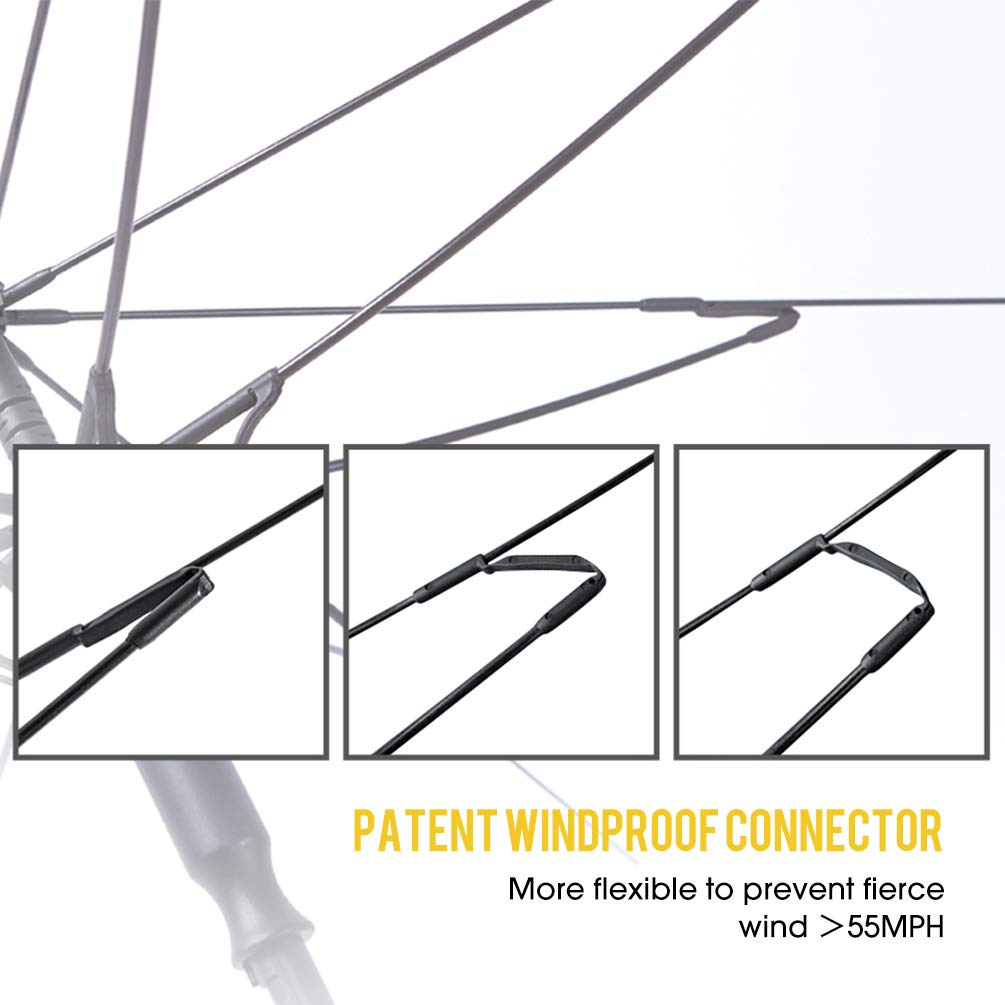 Rainbrella Automatik-Regenschirm - Klassischer Schirm Mit Echtholz-Hakengriff