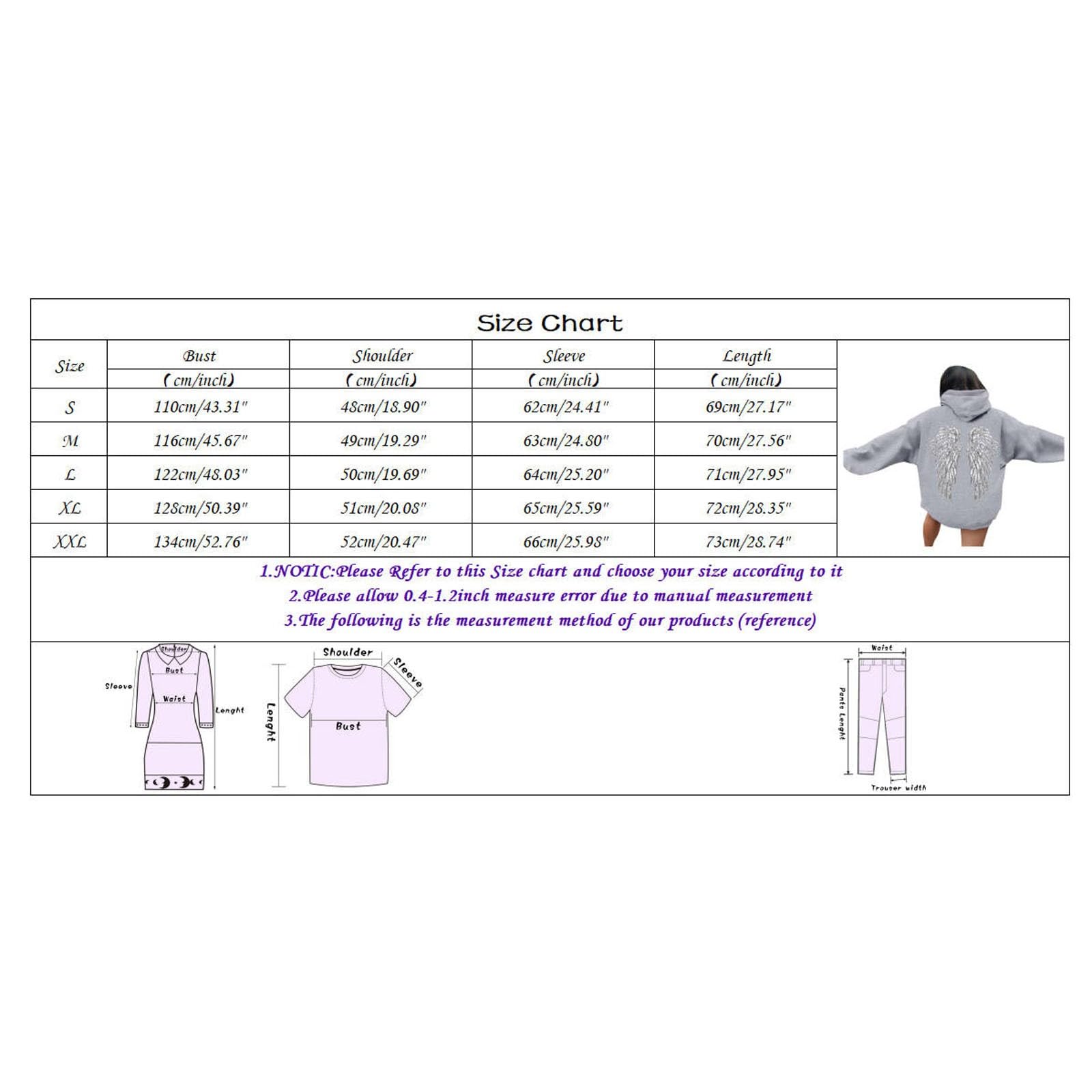 Sweat à capuche pour femme avec capuche et paillettes - Imprimé ailes d'ange - Manches longues - Col rond - Baggy - Confortable - Haut tendance - Streetwear