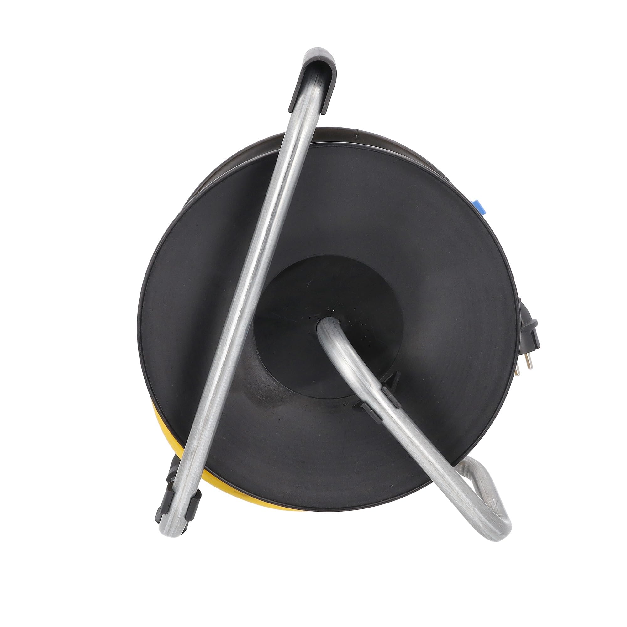 as - Schwabe enrollacables 40 m AT-N07V3V3-F 3G1,5, IP44 exterior, 3 tomas de corriente con toma de tierra, freno de bloqueo, guía de cable, Made in Germany