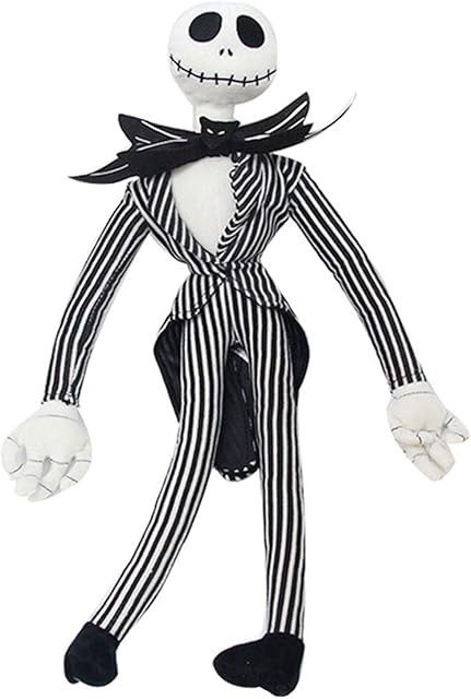 Nightmare Before Christmas Doll, Jack Skelli-ngton Plush Stuffed Toys, Cute Skeleton Plush Doll Toy, Decorative Props Doll Plush Doll For Kids,Christmas Party Accessory(50cm)