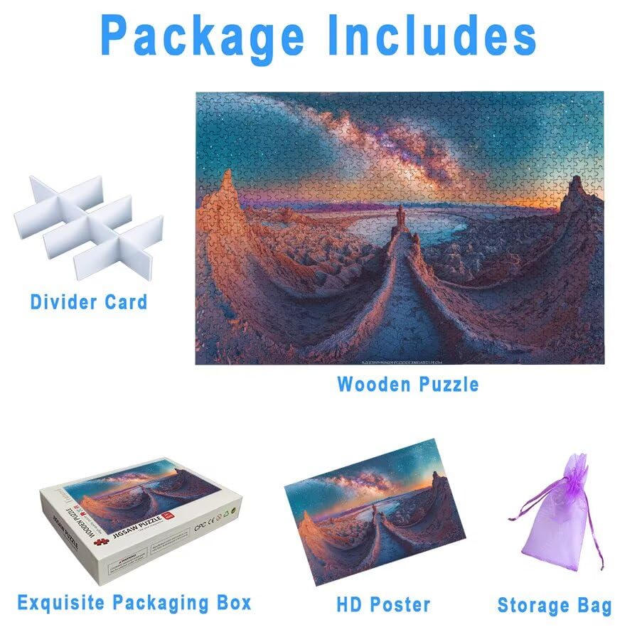 Puzzle 1500 Piezas Abstracto para Adultos, Puzzle Paisajes de Madera con Caja Regalo para Adultos, Rompecabezas Desafiante para Toda la Familia, Rompecabezas para Regalo Mujer, Regalo Hombre, -5659