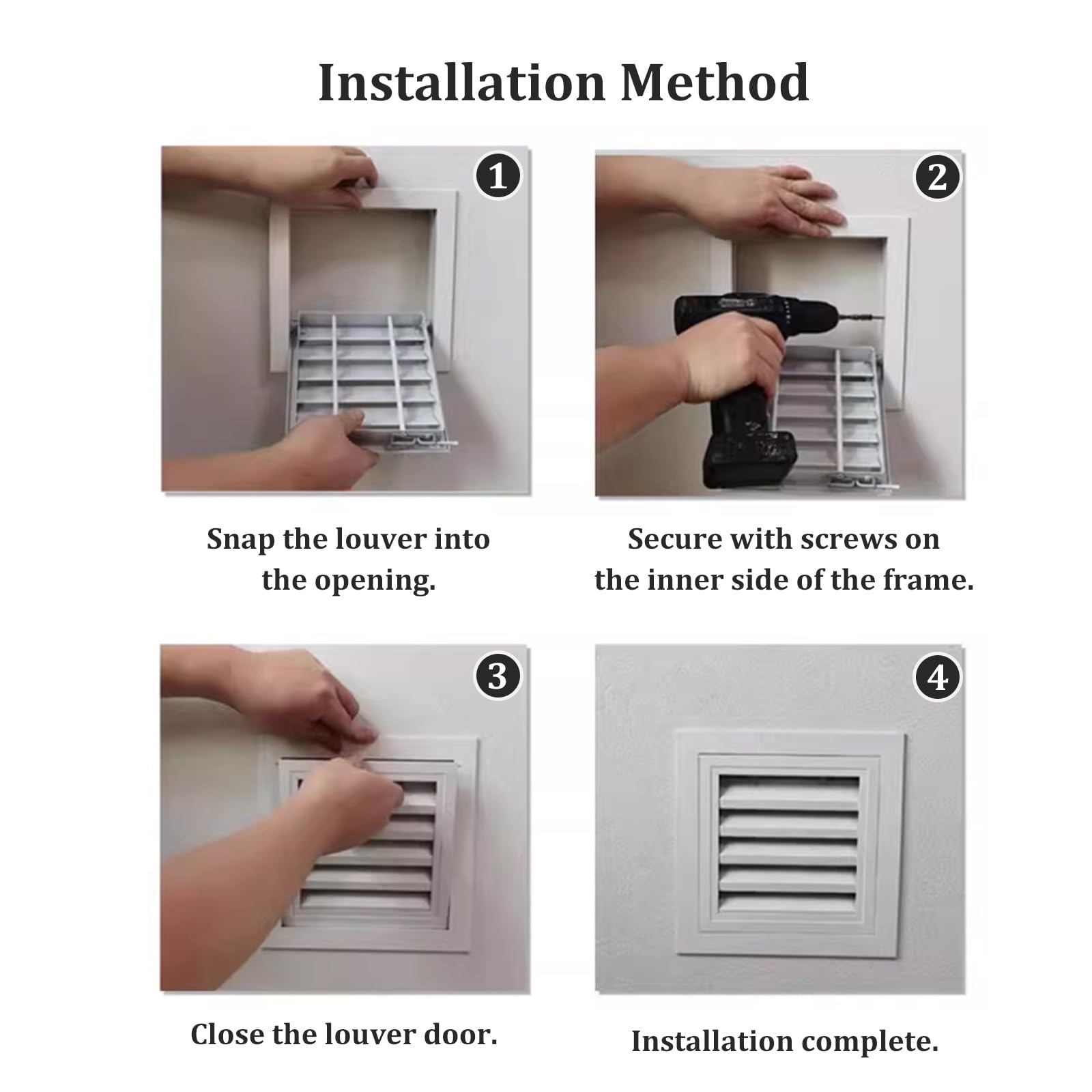 Cubierta de ventilación de retorno de aire ajustable de 20 x 35 cm a 100 x 100 cm, panel de acceso a la pared para paneles de yeso y fontanería, cubierta de ventilación de sótano