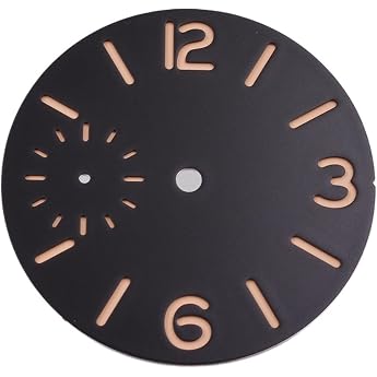 1 St ck 37 mm Zifferblatt schwarz wei  blau gr n Leuchtend passend for ETA 6497 ST3600 UhrwerkT