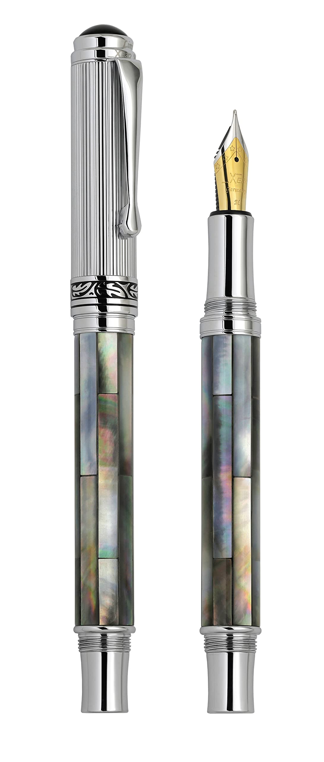XEZO 万年筆 ブラックマザーオブパール XEZO] Maestro Black Mother of Pearl Fountain Pen Unboxing Review