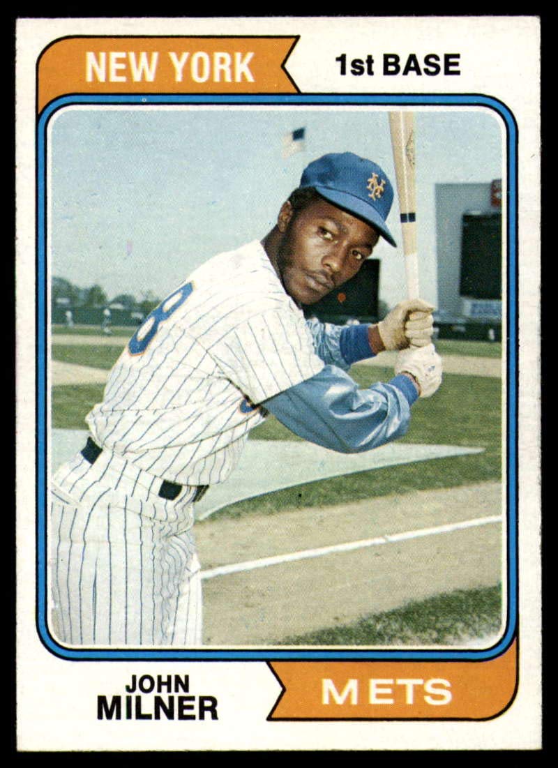 Amazon.com: Baseball MLB 1974 Topps #234 John Milner Mets