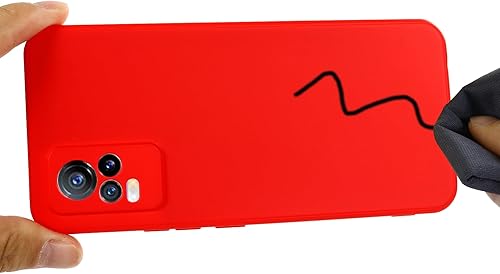 Miniatura 5 de Funda para Vivo V21eVivo Y73, Funda protectora de silicona líquida para Vivo V21eVivo Y73 con cordón de silicona, funda delgada y suave a prueba de