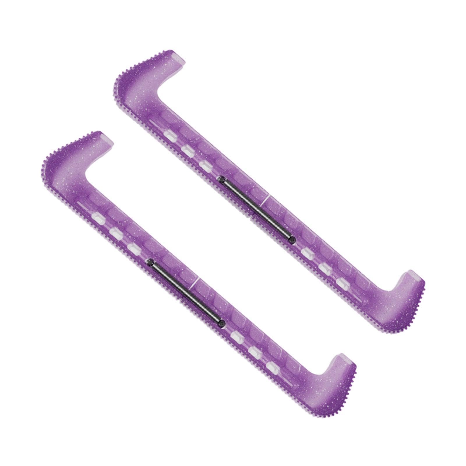 LOVIVER 2Pcs Ice Skate Cover Protection Equipment Universal Adjustable Accessories Skate Guard for Sports Figure Skating Adult, Purple