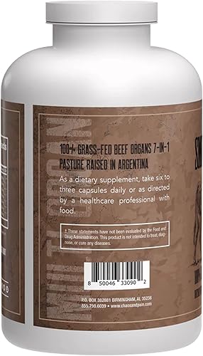 Miniatura 2 de Suplemento de órganos de carne desecados alimentados con pasto, apoya el bienestar general, apoya el bienestar de todo el cuerpo con la fórmula de