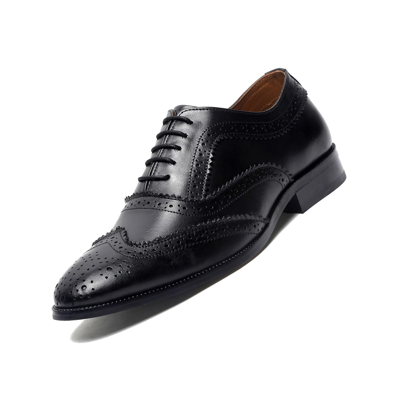 LOUIS STITCH Mens Formal Shoes | Handcrafted European Leather Brogues | Lace-Up Style for Business, Formal Brunette Brown, UK Size 9 (EUBGJB) (B0CVDTHLBF) Amazon Price History, Amazon Price Tracker