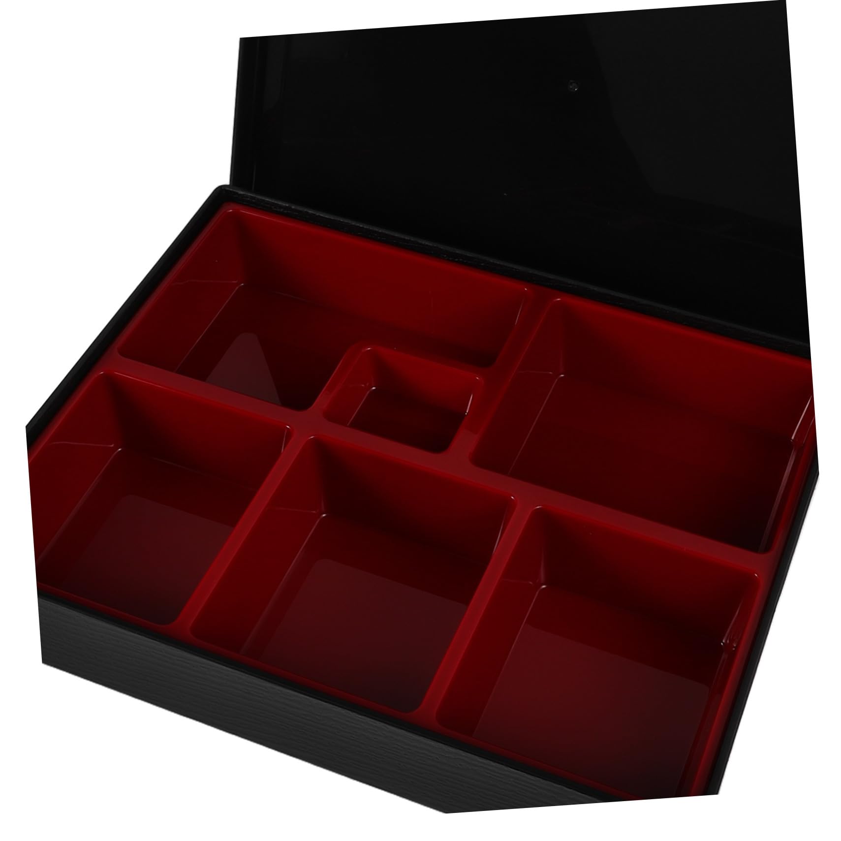 ERINGOGO Boîte Bento Japonaise à Six Compartiments Étanche Conteneur Déjeuner Portable pour Hommes Snack Box Réutilisable Design Japonais Compact pour Repas Frais Déplacement