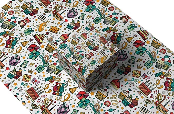 SPX Design Sheets Wrapping Paper for Birthday Gift Books Kids Decoration (27 X 19 inch) (Birthday) (20)