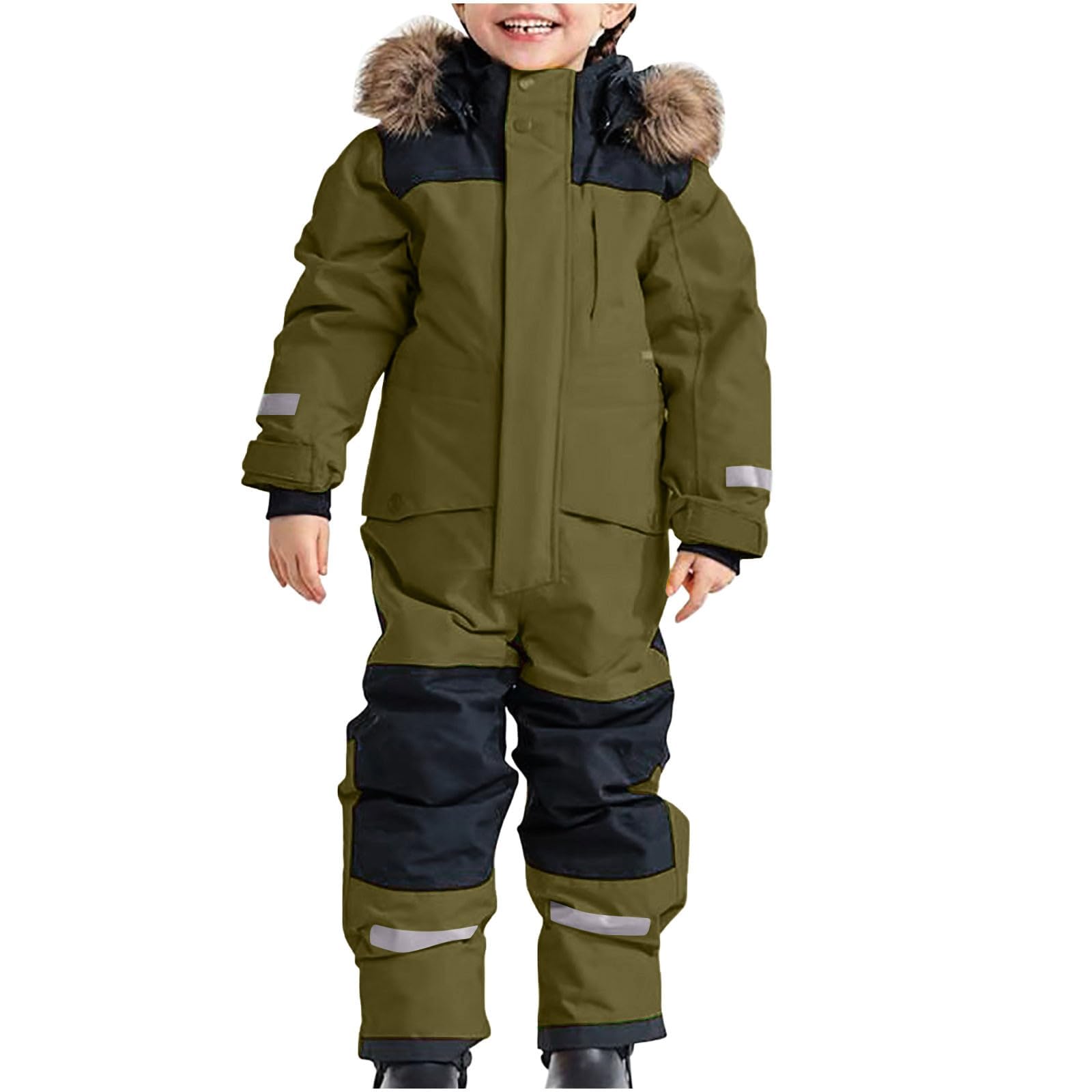 Tuta da Neve Impermeabile e Antivento per Bambini, Ragazzi e Ragazze, Tuta Invernale da Esterno, Tute Sci Snowboard