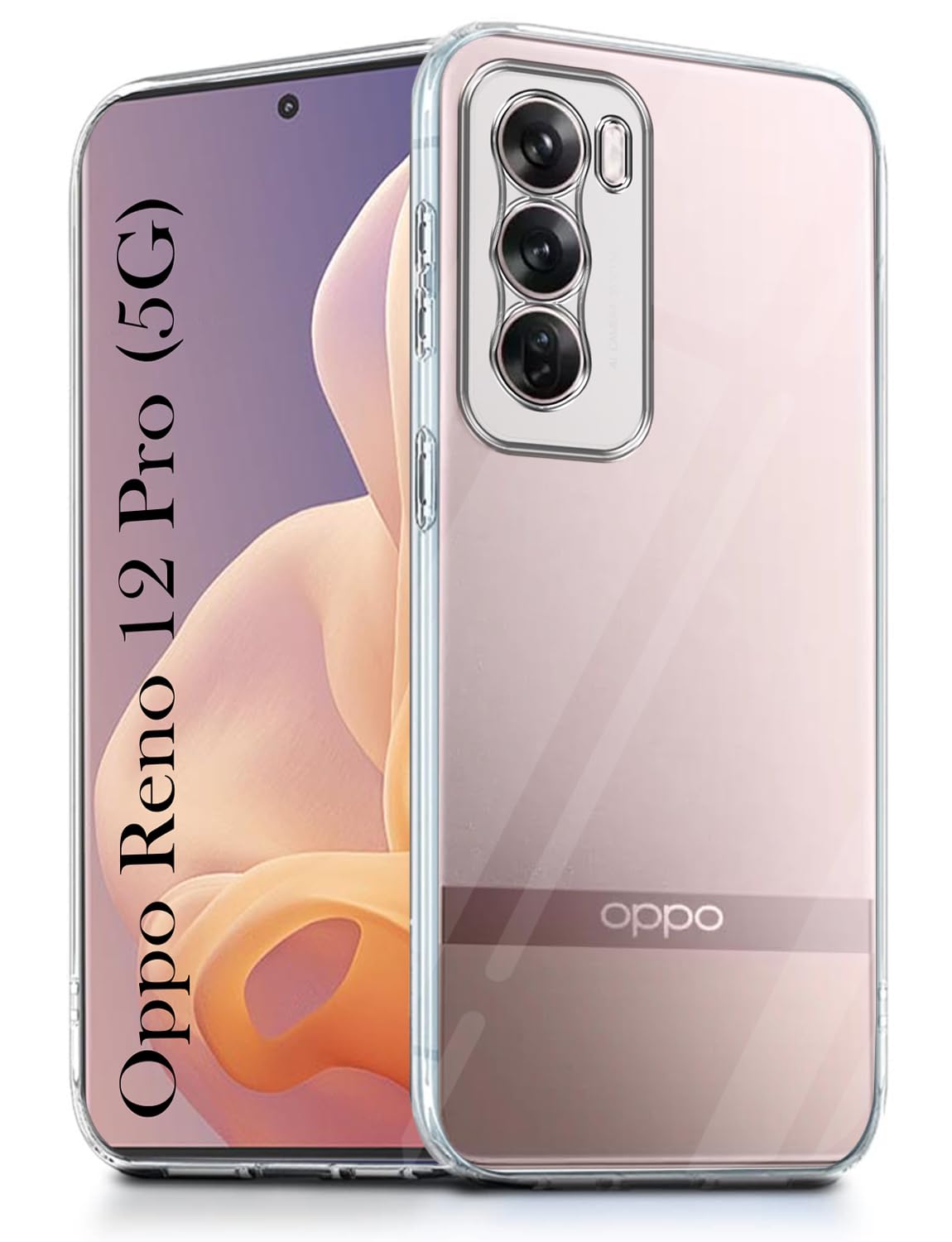 Jkobi Back Cover for Oppo Reno12 Pro 5G | Oppo Reno 12 Pro 5G (Silicone Clear Shockproof Case with Camera Protection | Soft and Flexible | Transparent) (B0DBTWN8MH) Amazon Price History, Amazon Price Tracker