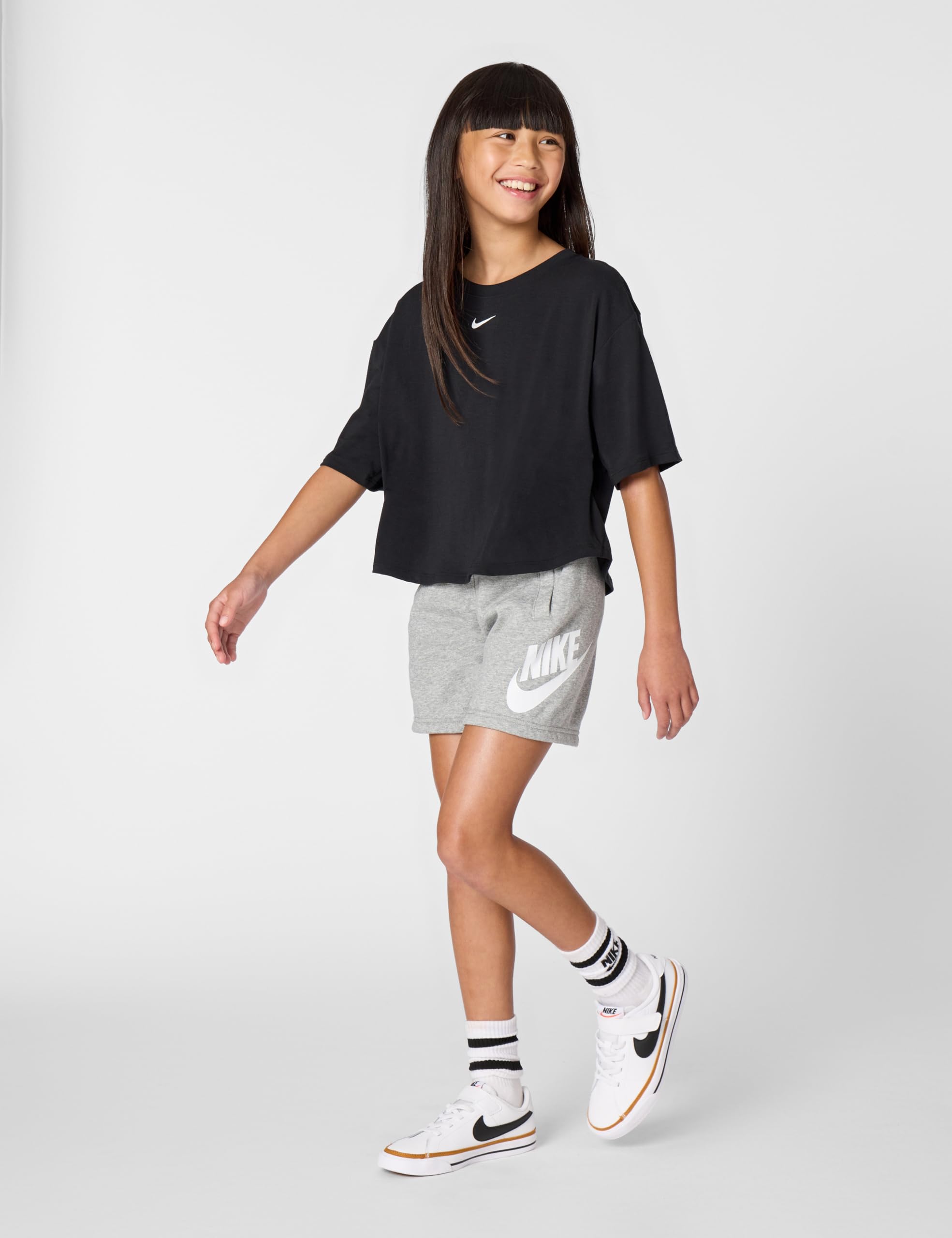 Nike - K NSW Club Ft Short Hbr, Pantaloncini Unisex - Bambini e Ragazzi