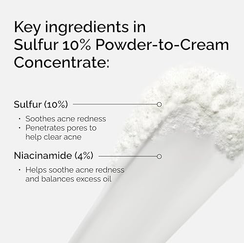 Miniatura 4 de The Ordinary Concentrado de tratamiento de manchas de acné de polvo a crema de azufre al 10%, reduce el tamaño de las espinillas y el enrojecimiento