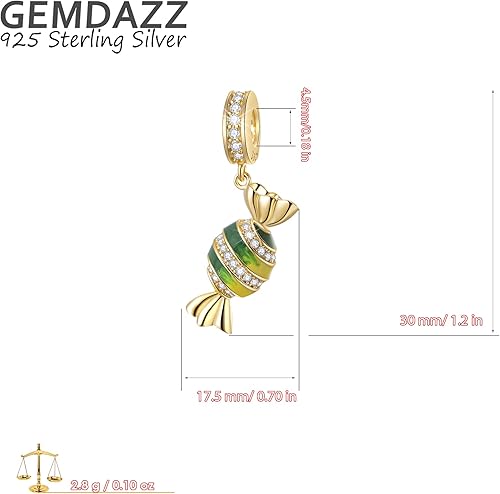 Miniatura 6 de GEMDAZZ Abalorio temático Take a Break, taza de café de plata de ley 925, maíz dulce, vaso de cóctel tropical y abalorios de bebida de limón, para