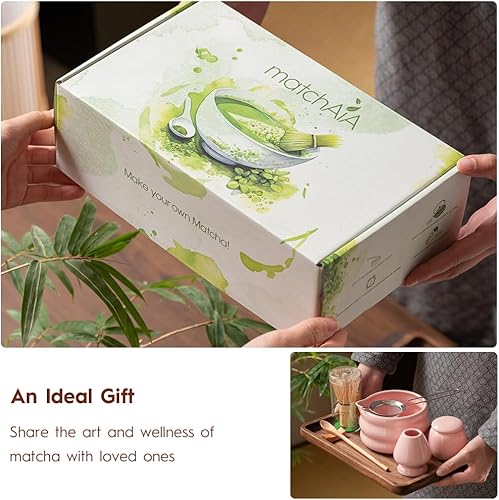 Miniatura 8 de Juego de batidor de matcha, cuenco de cerámica, batidor de bambú con soporte, tamiz, cuchara Schima, soporte para cuchara y toalla de té, kit