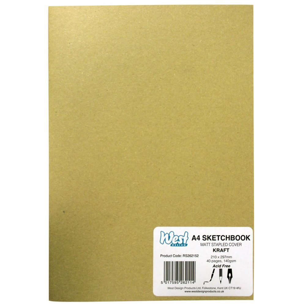 RS261252 A4 Sketchbook MATT Kraft 140g