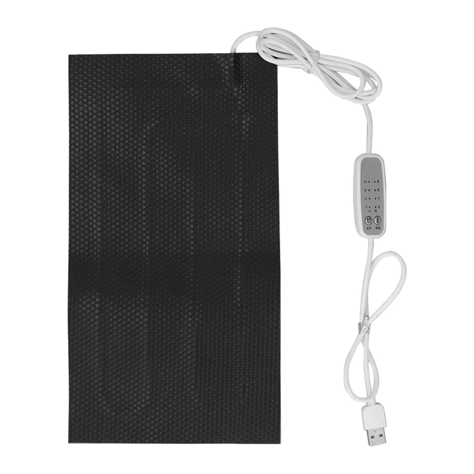 Fafeicy Podkładka Grzewcza, Regulowana Temperatura materiał PVC Przenośna Podkładka Grzewcza Zasilana USB dla Ramion Szyi z Tyłu 68-104 ° F Idealne do Użytku Domowego (20X25 cm)