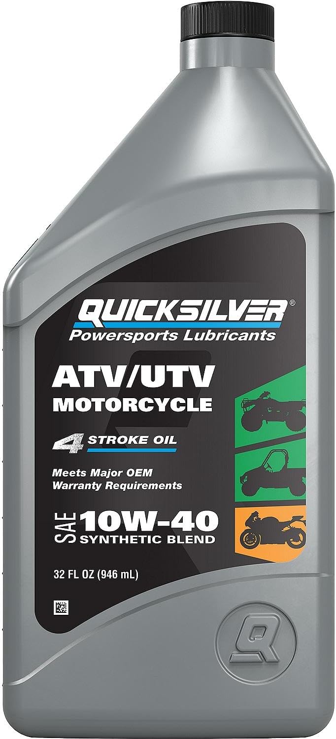 10W-40 Synthetic Blend ATV, UTV, Motorcycle Oil, 1 Quart