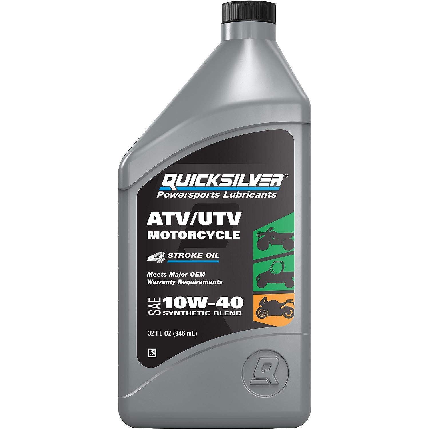 Quicksilver 10W-40 Synthetic Blend ATV, UTV, Motorcycle Oil
