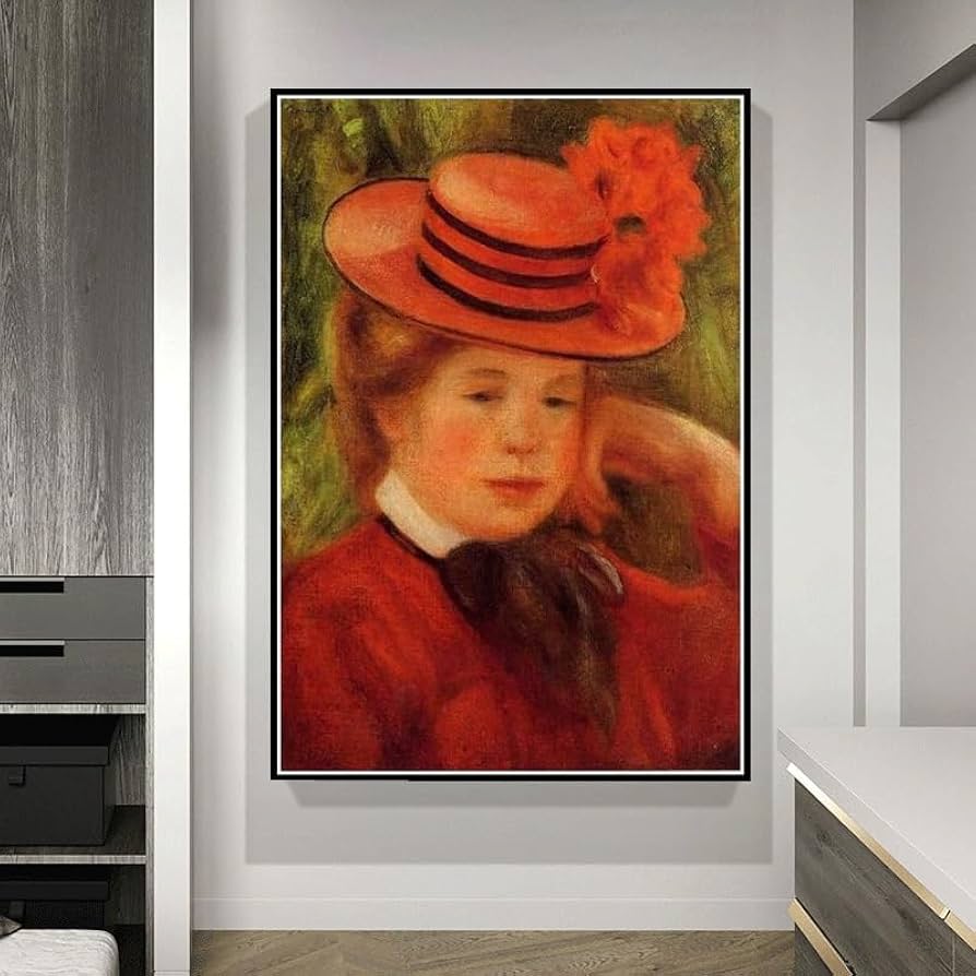 Amazon | 赤い帽子をかぶった少女 ﹣ ピエール・オーギュスト